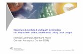 Maximum Likelihood Multipath Estimation in Comparison · PDF fileMaximum Likelihood Multipath Estimation in Comparison with Conventional Delay Lock ... Slide 4 Cost function for ...