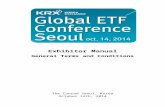 Global ETF Conference Seoul - KRX · Web view14, 2014 at the 3 nd floor of the Conrad Seoul, Korea right next to where the conference will be held. Registration, information and tour