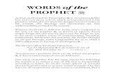 WORDS of the PROPHET r - paradiseofislam.weebly.com OF AHMED IBN HANBAL ON THE AUTHORITY OF ANAS IBN MALIK.----- 7 ----- ... not require him to give up his food and water. …