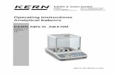 Operating instructions Analytical balance 80-4N... · 10.7.1 Freely programmable weighing unit ... 400 mA 50/60Hz . ... With numerical input the indicator [#] appears.