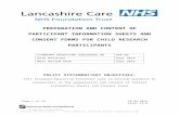 H - Lancashire Care NHS Foundation Trust Im…  · Web view · 2014-09-12preparation and content of participant information sheets and consent forms for child research participants