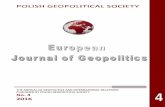THE ANNUAL OF GEOPOLITICS AND … ANNUAL OF GEOPOLITICS AND INTERNATIONAL RELATIONS PUBLISHED BY POLISH GEOPOLITICAL SOCIETY No. 4 2016 2 International Advisory Board Gideon Biger