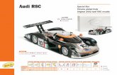 Audi R8C Special Box Original 2002 Audi R8C moulds - Slot.it CA01-10_uk.pdf · Audi R8C Slot.it have chosen to reissue this special model, from the original chassis and bodywork moulds,
