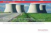 Ease of use and reliability Fundamentals in chemistry control · PDF file2 Reliable long-term operation of a modern power plant requires large quantities of ultrapure makeup water,