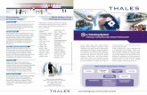 World leader in Fare to choose Thales Management Systems · PDF fileof mobile ticketing to the public transport sector. Trusted Partner Combining experience and technological leadership,