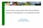 Risk Factors Associated with Clinical Malaria Episodes in ... Maleria Risk... · Risk Factors Associated with Clinical Malaria Episodes in Bangladesh: A ... had one single malaria