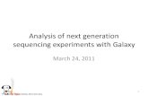 Analysis of next generation sequencing experiments with Galaxyjura.wi.mit.edu/bio/education/hot_topics/GalaxyNGS/Galaxy_NGS.pdf · 3/24/2011 · Analysis of next generation sequencing