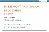 IN-MEMORYAND STREAM PROCESSING - Wireless | …wireless.ictp.it/school_2015/presentations/secondweek/I...A Spark application consists of a driver program that executes various parallel