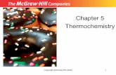 Chapter 5 Thermochemistry - University of · PDF file–When heat is given off from the ... –At constant pressure q p = ... 5.5 Hess’s Law •Hess’s Law: The change in enthalpy