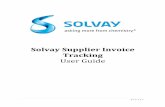 Solvay Supplier Invoice Tracking · PDF file4 | P a g e b) Obtaining access The Solvay Supplier Invoice Tracking tool is offered to Solvay’s suppliers free of charge. In order to