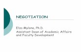 NEGOTIATION SKILLS - SUNY Upstate Medical · PDF fileimportance of personality traits, trust and self-awareness in effective negotiating. What is negotiation? Negotiation is back and