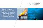 Sudden Exposure - Impacts in Drilling Project · PDF fileSudden Exposure - Mitigate your Financial Risk to Short and Long Term Environmental Impacts in Drilling Project Management