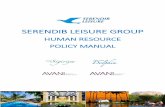 HUMAN RESOURCE POLICY MANUAL - · PDF fileThe Serendib Leisure Group practice regarding the composition of the formal interview ... Human Resources Department in Hotels and Corporate
