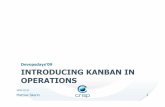 introducing kanban in operations - Crispblog.crisp.se/.../files/slides/introducing_kanban_in_operations.pdf · support for production disturbances. What didn’t work? Burndown charts