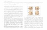 ACUTEOSTEOCHONDRALFR · PDF fileOsteochondral fractures of the talus are a possible concomitant injury associated with ankle sprains. The literaturereportsanapproximately6-7%incidence(1,2)