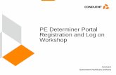 PE MOSAA Portal Registration Workshop · PDF fileTopics of this Workshop New Presumptive Eligibility (PE) Determiner •Welcome Letter •Web Registration •Portal Log on Available