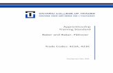 Apprenticeship Training Standards Baker and Baker- · PDF fileU7104 Produce Paste/Dough Products and Puffy Pastry ... U7106 Prepare and Produce Basic Fillings ... Qualification exam
