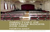 DIRECTORY OF HERITAGE ROOMS FOR · PDF fileDIRECTORY OF HERITAGE ROOMS FOR HIRE NORTH EAST ... 28/28A offers regular buses from Newcastle City Centre, Gateshead, Birtley, Ouston and