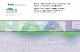 The Health Literacy of America’s Adults · PDF fileNational Assessment of Adult Literacy U.S.Department of Education NCES 2006–483. ... Adults may read an article in a magazine