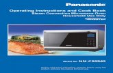 Operating Instructions and Cook Book - Appliances Online · PDF fileOperating Instructions and Cook Book Steam Convection Microwave Oven ... objects such as food containers on the