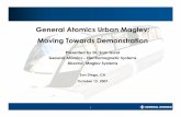 General Atomics Urban Maglev: Moving Towards … Urban...General Atomics Urban Maglev: Moving Towards Demonstration Presented by Dr. Sam Gurol General Atomics ... 0 10 20 30 40 50