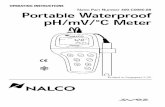 Table of Contents - Cole-Parmer 35608-0… · Table of Contents 1. ... The Nalco pH/mV meter can use any standard pH, ... Slide the BNC connector of the probe over the BNC connector
