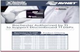 TMS320 PARTNER PROMO MASTER Flyer - Avnet-Israelavnet-israel.co.il/wp-content/uploads/2016/07/TMS320-Partner-Promo... · Rochester Electronics DSP TMS320C31 TEXAS INSTRUMENTS Rochester