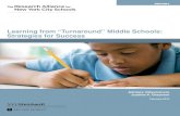 Learning from “Turnaround” Middle Schools: …steinhardt.nyu.edu/.../WebDocs/RANYCS-MiddleSchoolTurnaround-Report...Learning from “Turnaround” Middle Schools: Strategies for