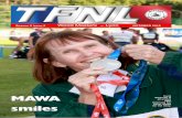 MAWA smiles for the relay. - Masters Athletics Western ... · PDF filefor the relay. 2 By DAVID CARR FAR from home, out of season, ... Marg Allison, Anne Lang and Jean Hampson. W70