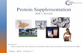 Protein Supplementation - s3.amazonaws.comExhibition... · Fabio Comana, MA., MS. NASM CPT, CES & PES; NSCA CSCS; ACSM EP-C; ACE CPT & HC; CISSN Protein Supplementation Risk v. Reward.