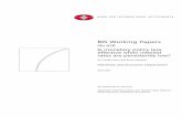 BIS Working Papers · PDF fileBIS Working Papers are written by members of the ... interest and are technical in character. ... unprecedented monetary easing to cushion the fallout