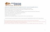 Athena SWAN Bronze department award · PDF fileAthena SWAN Bronze department award application ... Date of university Bronze and/or Silver SWAN ... SWAN action plan and activities