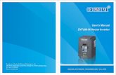 User's Manual ZVF200-M Vector Inverter Inverter · PDF fileUser's Manual ZVF200-M Vector Inverter Inverter ... Grounding with bus bar ... Due to thin air in a place where the altitude