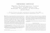 Bipolar Radiofrequency Lesion Geometry: Implications for ... · PDF filepapr_400 3..22 ORIGINAL ARTICLE Bipolar Radiofrequency Lesion Geometry: Implications for Palisade Treatment