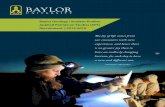 Baylor Geology | Student Profiles Applied Petroleum · PDF fileBaylor Geology | Student Profiles Applied Petroleum Studies (APS) ... and Electrical Exploration, Seismic Data Analysis.