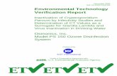 Environmental Technology Verification Report · PDF filecarbon (TOC), ultraviolet absorbance (UVA) at 254 nanometer (nm), iron, ... gpm) the hydrodynamic value of the contactor is