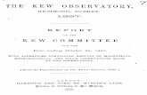 '1 THE KEW OBSERVATORY, - British Geological Survey operations of The Kew Observatory, in the Old Deer Park, Richmond, Surrey, are controlled by the Kew Committee, which iii ·constituted