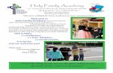 Holy Family · PDF file · 2015-09-15a Kindergarten to Grade 4 school. ... it is arts; athletics, and social events; it is family ... Pg. 7 School Programs Pg. 8 Thank Yous Pg. 9-10