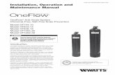 Installation, Operation and Maintenance Manual - Watts Watermedia.wattswater.com/1915998.pdf · Water Pressure 15psi to 100psi ... break out area that would be adversely effected