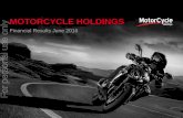MOTORCYCLE HOLDINGS For personal use only HOLDINGS For personal use only Financial Results June 2016 MotorCycle Holdings Disclaimer Disclaimer and Important Information 2 • This