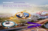 Achieving High Performance in the Post and Parcel … High Performance in the Post and Parcel Industry Accenture Research and Insights 2015 Contents Foreword 3 Executive summary 4