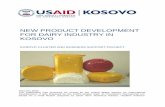 NEW PRODUCT DEVELOPMENT FOR DAIRY …pdf.usaid.gov/pdf_docs/PNADH570.pdfNEW PRODUCT DEVELOPMENT FOR DAIRY INDUSTRY IN KOSOVO Kosovo Cluster and Business Support project “New product