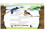 UNIT II - studiestoday.com Class 3 English Bird... · Now write four sentences on birds using the followings words. nest water chirp fly sky wings ... Write words that rhyme with