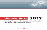 Leading Minds in Business on the People, Trends, and Challenges Ahead · PDF file · 2011-11-15Leading Minds in Business on the People, Trends, and Challenges Ahead TM. ... If you’re