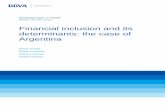 Financial inclusion and its determinants: the case of … / 28 15/03 Working Paper January 2015 Financial inclusion and its determinants: the Argentine case David Tuesta, Gloria Sorensen,