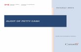 AUDIT OF PETTY CASH - Veterans Affairs Canada an employee of the Government of Canada and who does not exercise financial authority. ... Audit of Petty Cash 4 October 2015