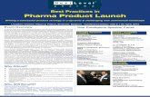Best Practices in Pharma Product Launch - Iris · PDF fileNew product planning, ... Best Practices in Pharma Product Launch ... impact product launches? How best to plan for market