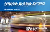 ANNUAL GLOBAL PATENT LITIGATION REPORT 2014, · PDF filePharmaceutical Patentee Win Rate ... Annual Global Patent Litigation Report 2014 ... human necessities, chemistry and metallurgy;