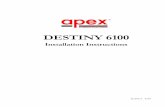 DESTINY 6100 - diy Security Alarm System, Professional ... System Option Automated Programming Locations 36 System Options - Group 1 36 System Options - Group 2 ...