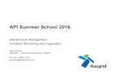 API Summer School 2016. - Welcome to Engineering ...eeaust.com.au/images/stories/virtuemart/category/api...API Summer School 2016. Maintenance Management, Condition Monitoring and